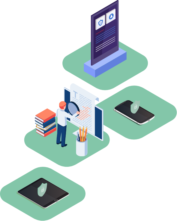 Illustration showing secure remote access to support NIS2 compliance across distributed work environments