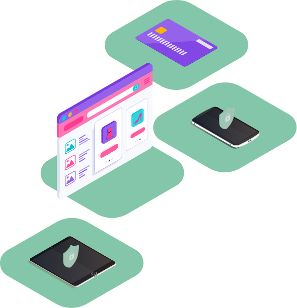 Illustration showing secure network segmentation for PCI scope reduction using Loxada